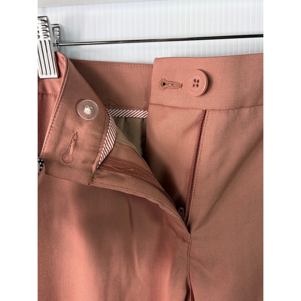 Wildfang Empower Trouser Womens Size 6 Rose Brown Tapered Straight Leg Workwear - Picture 4 of 10